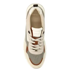 Manfield Beige suède sneakers^Heren Sneakers