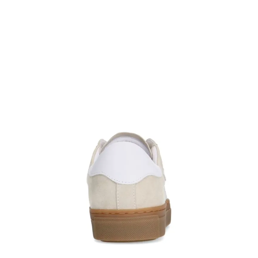 Manfield Beige suède sneakers^DAMES Sneakers