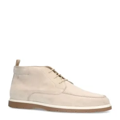 Manfield Beige suède veterboots^Heren Boots
