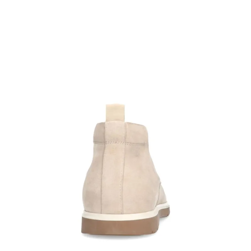 Manfield Beige suède veterboots^Heren Boots