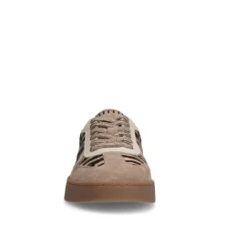 Manfield Beige zebraprint sneakers^DAMES Sneakers