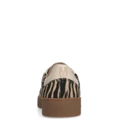 Manfield Beige zebraprint sneakers^DAMES Sneakers