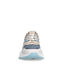 Manfield Blauwe denim sneakers^DAMES Sneakers