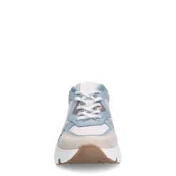 Manfield Blauwe denim sneakers^DAMES Sneakers