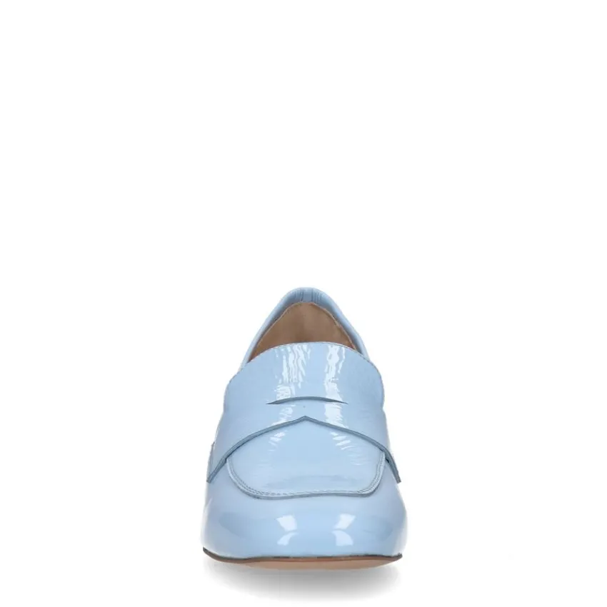 Manfield Blauwe lakleren pumps^DAMES Pumps