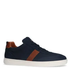 No Stress Blauwe nubuck sneakers^Heren Sneakers