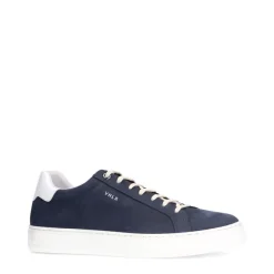 Van Lier Blauwe nubuck sneakers^Heren Sneakers