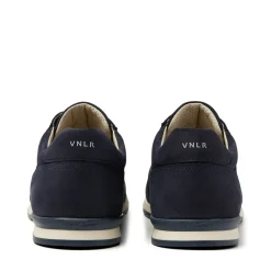 Van Lier Blauwe nubuck sneakers^Heren Sneakers