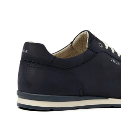 Van Lier Blauwe nubuck sneakers^Heren Sneakers