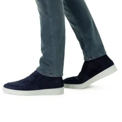 Manfield Blauwe suède boots^Heren Boots