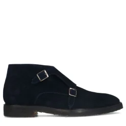 Heritage Blauwe suède gesp boots^Heren Gespschoenen