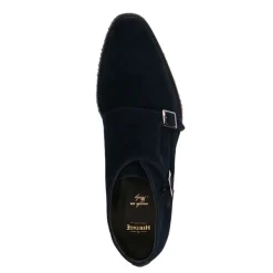 Heritage Blauwe suède gesp boots^Heren Gespschoenen