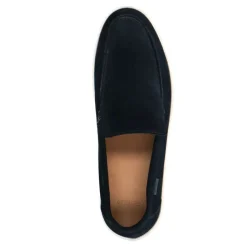 Manfield Blauwe suède loafers^Heren Loafers