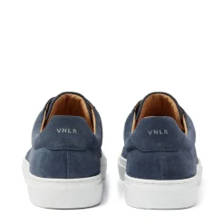 Van Lier Blauwe suède sneakers^Heren Sneakers
