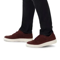 Manfield Bordeaux nubuck sneakers^Heren Sneakers