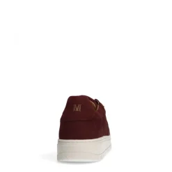 Manfield Bordeaux nubuck sneakers^Heren Sneakers