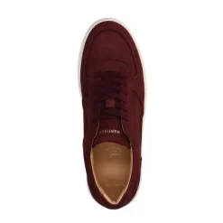 Manfield Bordeaux nubuck sneakers^Heren Sneakers