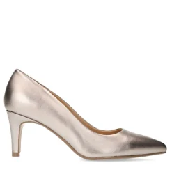 Manfield Bronzen leren pumps^DAMES Pumps