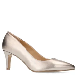 Manfield Bronzen leren pumps^DAMES Pumps