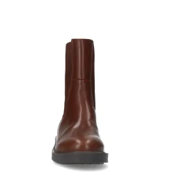 Manfield Bruine leren chelsea boots^DAMES Enkellaarsjes