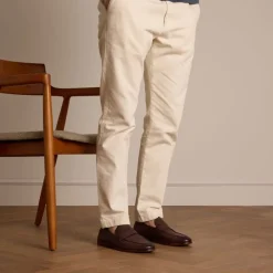 Manfield Bruine leren loafers^Heren Loafers