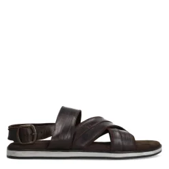 No Stress Bruine leren sandalen^Heren Slippers & Sandalen