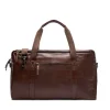 Manfield Bruine leren weekendtas^Heren Heren Tassen|Shoppers