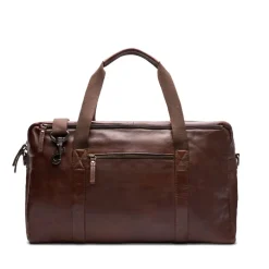 Manfield Bruine leren weekendtas^Heren Heren Tassen|Shoppers