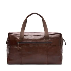 Manfield Bruine leren weekendtas^Heren Heren Tassen|Shoppers
