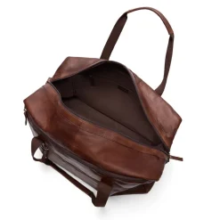 Manfield Bruine leren weekendtas^Heren Heren Tassen|Shoppers