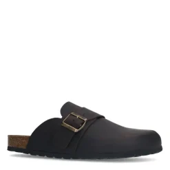 Manfield Bruine nubuck instappers^Heren Slippers & Sandalen