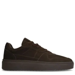 Manfield Bruine nubuck sneakers^Heren Sneakers