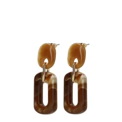Manfield Bruine oorbellen^ Sieraden