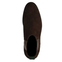 Manfield Bruine suède chelsea boots^Heren Boots