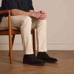 Manfield Bruine suède chelsea boots^Heren Boots