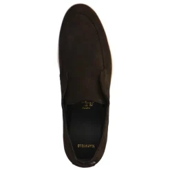 Manfield Bruine suède chelsea boots^Heren Boots