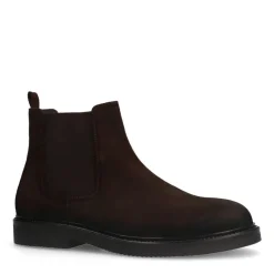 Manfield Bruine suède chelsea boots^Heren Boots