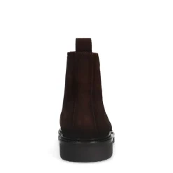 Manfield Bruine suède chelsea boots^Heren Boots