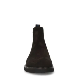 Manfield Bruine suède chelsea boots^Heren Boots