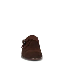 Manfield Bruine suède gespschoenen^Heren Gespschoenen