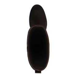 Manfield Bruine suède hoge laarzen^DAMES Laarzen