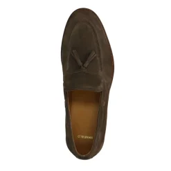Manfield Bruine suède loafers^Heren Loafers