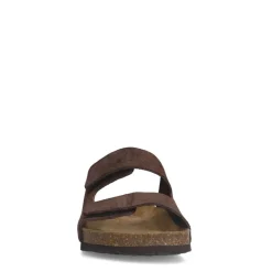 Manfield Bruine suède slippers^Heren Slippers & Sandalen