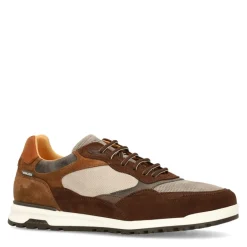 Van Lier Bruine suède sneakers^Heren Sneakers