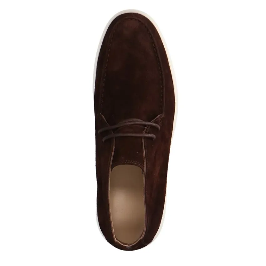 Manfield Bruine suède veterboots^Heren Boots