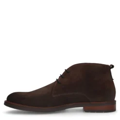 Van Lier Bruine suède veterboots^Heren Boots