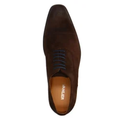 Van Lier Bruine suède veterschoenen^Heren Veterschoenen