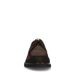 Manfield Bruine suède veterschoenen^Heren Veterschoenen