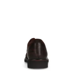 Manfield Bruine suède veterschoenen^Heren Veterschoenen