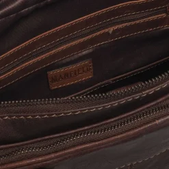 Manfield Cognac laptoptas 16 inch^ Laptoptassen